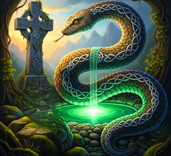 Le serpent dans la culture Celte : symbole de Sagesse, de Transformation et de Mystère